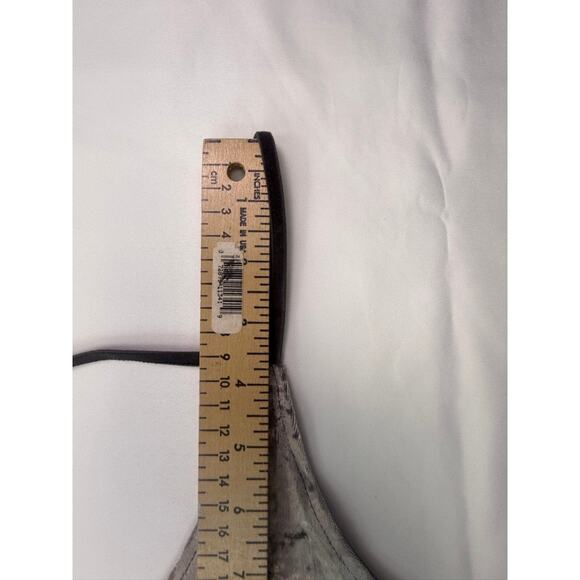 American Eagle Velvet Crushed Cami Tank Top Gray Black L - Picture 9 of 14